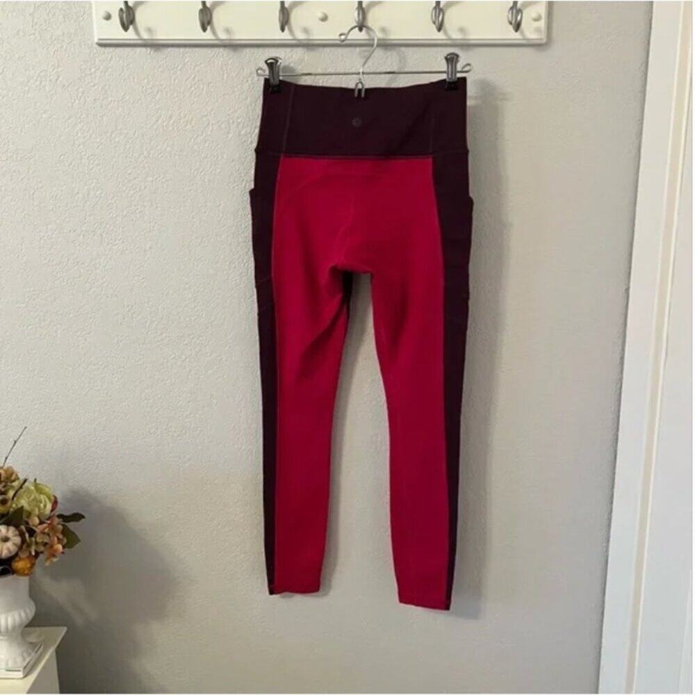 Athleta All In Structure 7/8 Colorblock Tights In… - image 4